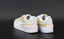 Жіночі кросівки Nike Air Force white/beige. ТОП Репліка ААА класу., фото 2