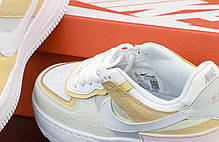 Жіночі кросівки Nike Air Force white/beige. ТОП Репліка ААА класу., фото 3