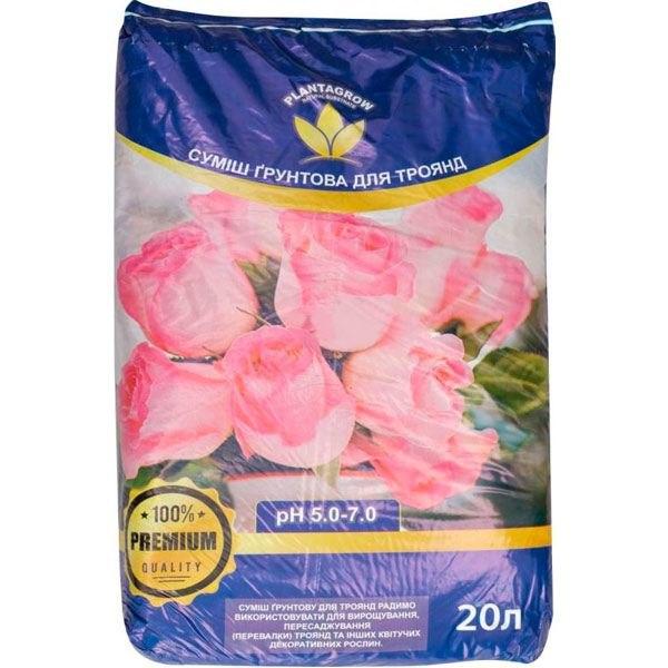 Суміш ґрунтів PlantaGrow для троянд 20 л