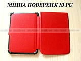 Жіночий чохол обкладинка червоний для Pocketbook PB 628 Touch Lux 5, PB 606, PB 633 покетбку, фото 3