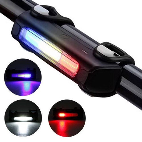 Ліхтар велосипедний FY-306-3COB (blue+white+red)