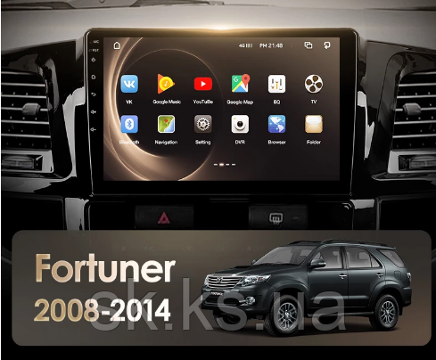 Junsun 4G Android магнітолу для Toyota Fortuner HILUX 2005 — 2007 Fortuner AN50 AN60 2008-2014