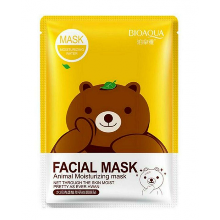 Маска Bioaqua Facial Mask Animal з есенцією зеленого чаю