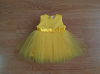 Праздничное платье, для самых маленьких, желтого цвета, размер 56