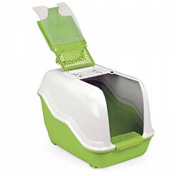 Туалет для кішок БОКС з фільтром NETTA Maxi, салатовий, MPS