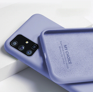 Чохол Silicone Case full для Samsung Galaxy A21s A217 Violet