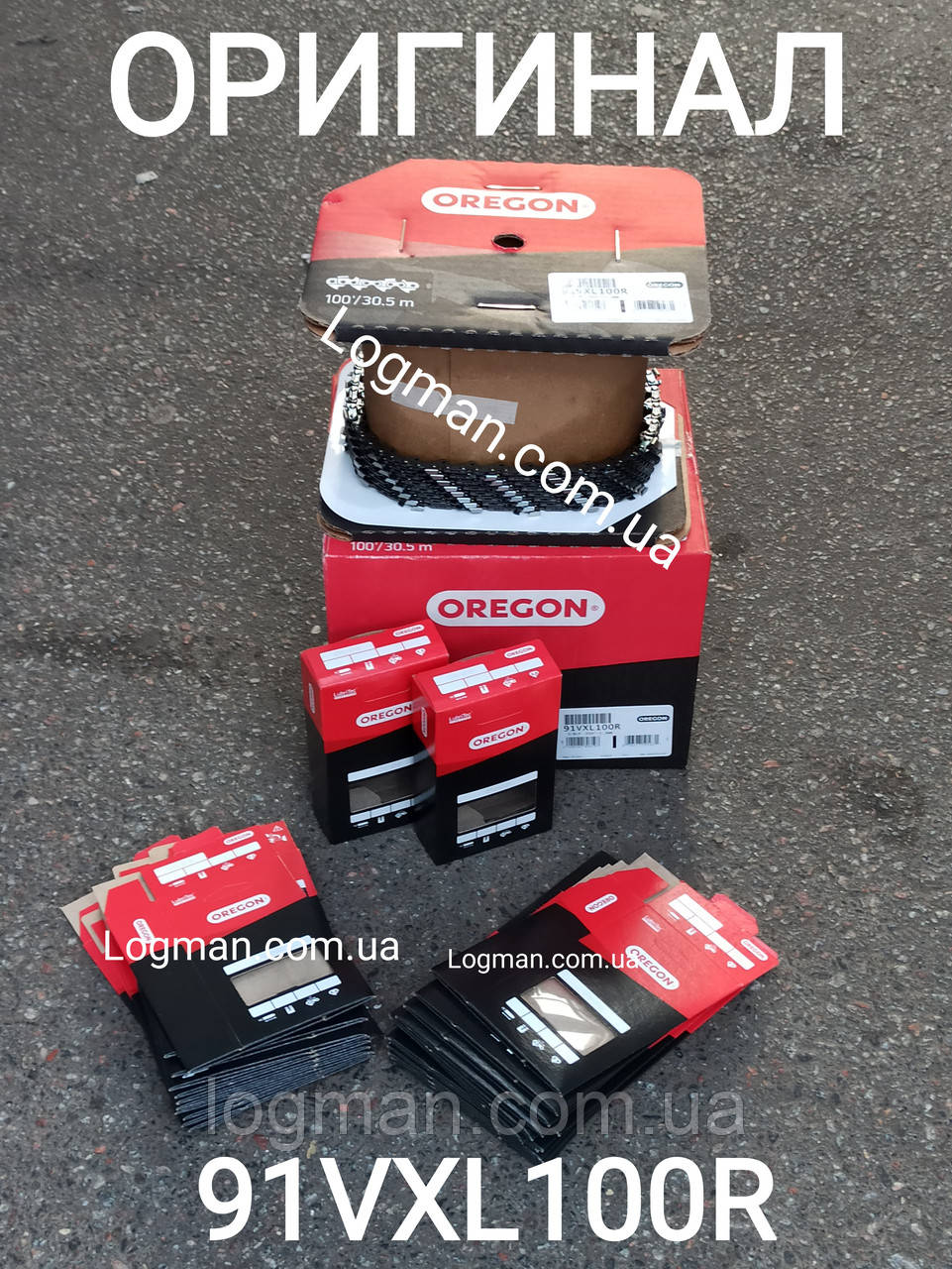 Ланцюг у бухті Oregon 91VXL100R 3/8" для бензопили/на електропилу (57243), фото 1