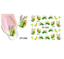 Дитячі наклейки на нігті "Динозаври" - розмір стікера 6*5см, інструкція по застосуванню є в описі товару