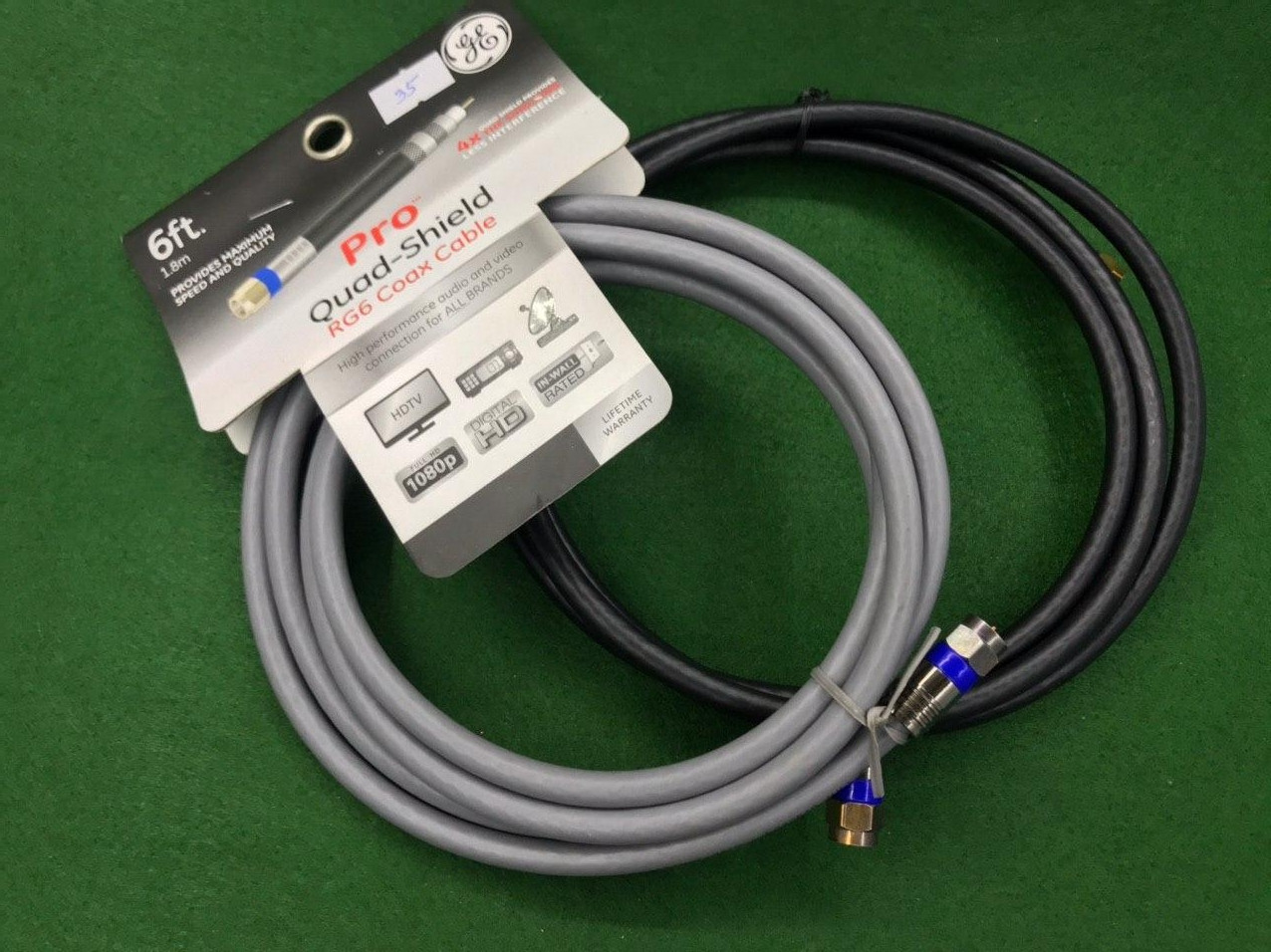 Коаксиальний кабель Pro Quad-Shield RG6 Coax Cable