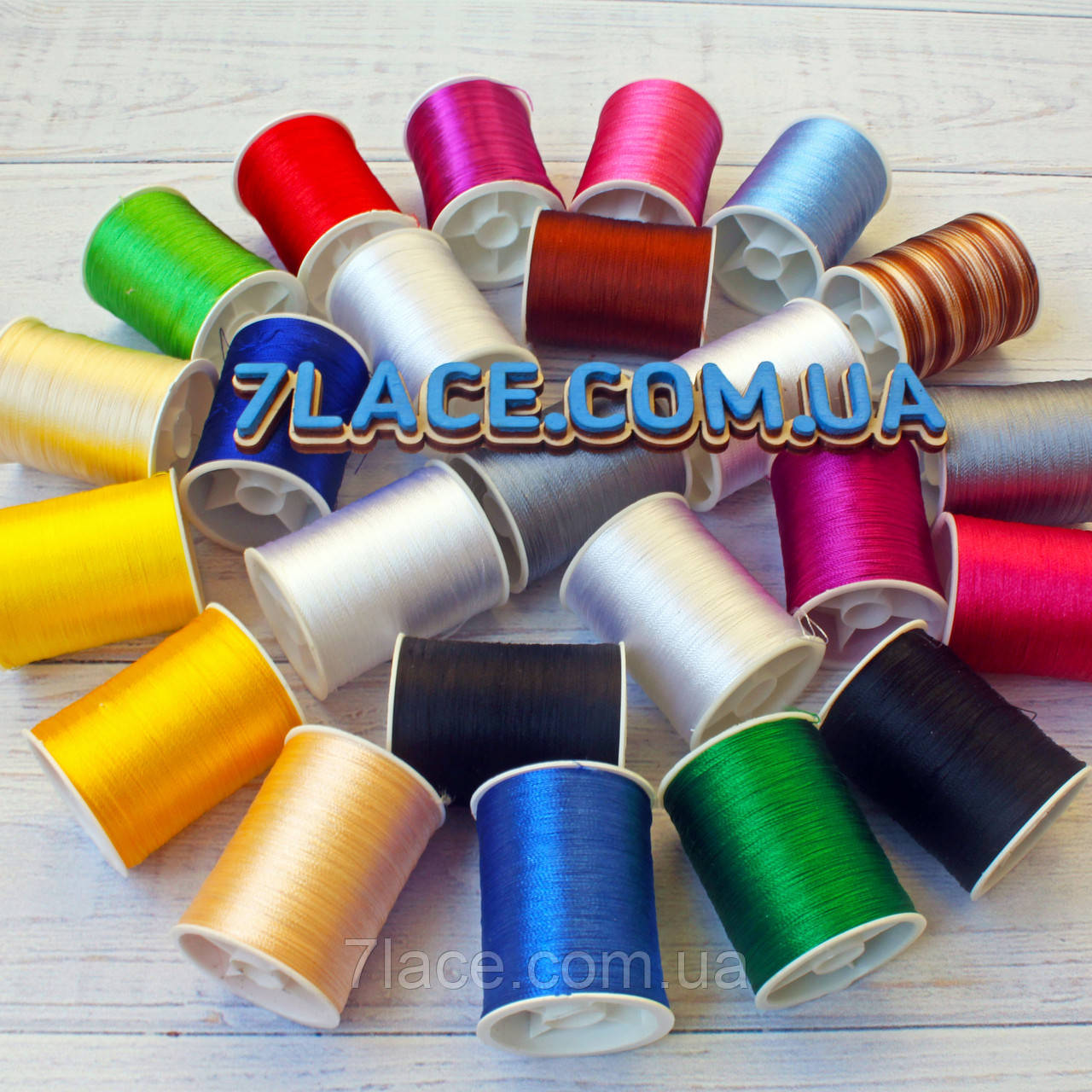 Набір ниток для ручної вишивки/мікс квітів/намотування 100 ярдів/паковання 24 бобіни
