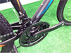 Підлітковий велосипед з низькою легкою рамою 13" Crosser Stream 24" shimano 21S дискові гальма амортизатор, фото 11