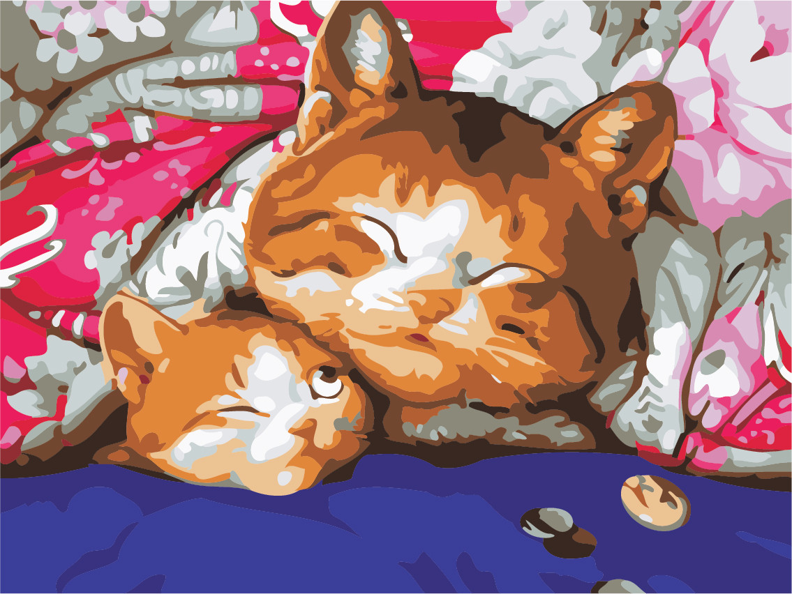 Художній творчий набір, картина за номерами Спокійної ночі, 40x30 см, «Art Story» (AS0475)