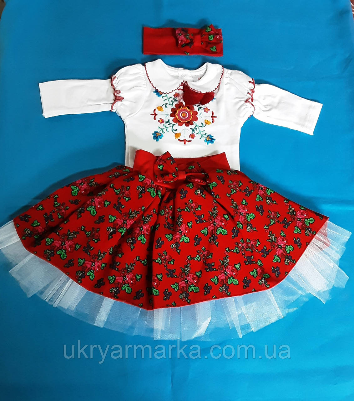 Вишиваночка для дівчинки з боді