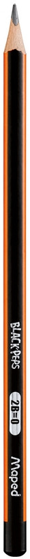 Карандаш графитовый Maped Black peps 2B без ластика (MP.850022) - фото 1 - id-p526201178