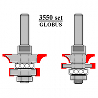 Фреза ГЛОБУС 3550set D38 d8 h13 для виготовлення вагонки