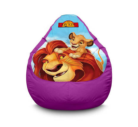 Крісло мішок "Lion King. Mufasa and Simba" Оксфорд, фото 2