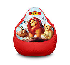 Крісло мішок "Lion King. Mufasa and Nala" Оксфорд XL (80х110 см)