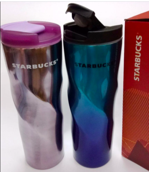 Термокухоль термос м'ятий Starbucks 550 мл бузковий