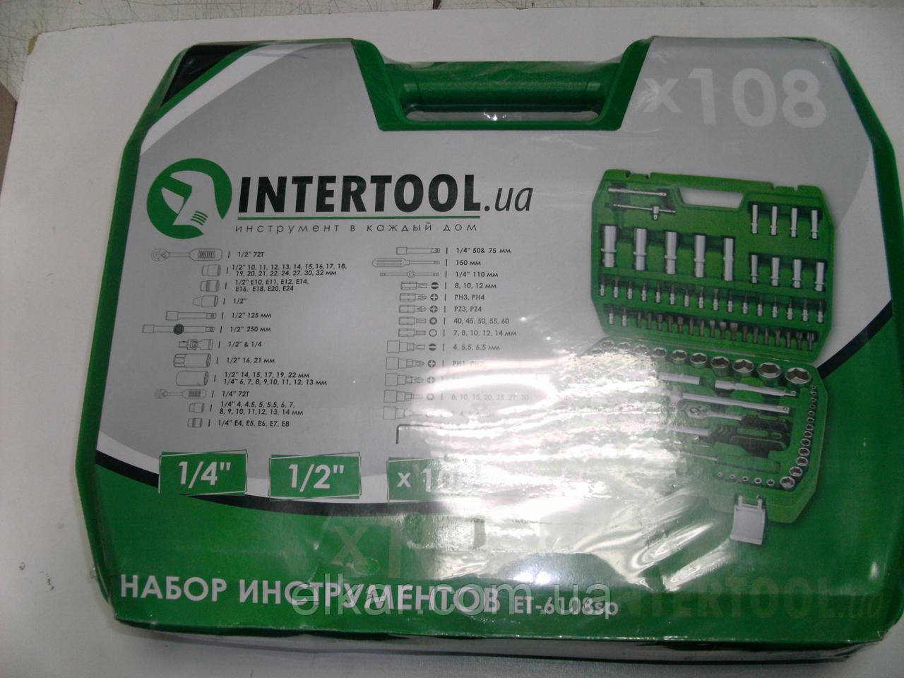 Професійний набір інструментів1/2" & 1/4" 108 од. ЕТ-6108SP