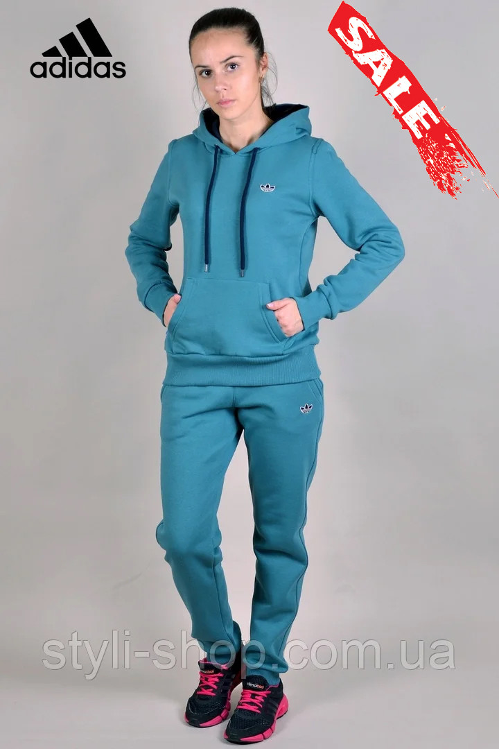 Жіночий зимовий спортивний трикотажний костюм Adidas (Адідас) Зима (8195-5), Туреччина, спортивні костюми