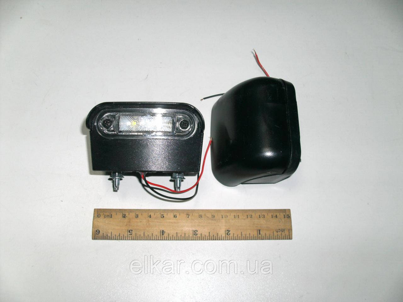 Ліхтар освітлення номеру діодний 2D led чорний корпус 24В  LR-0216 (вир-во- Турция)