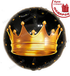 Фольговані кульки "Корона", Ø - 45 см., Польща