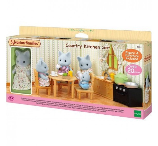 Ігровий набір Sylvanian Families 5164 Кухня Мами Кішки Calico Critters Country Kitchen Cat Mom