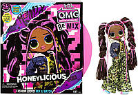 Кукла ЛОЛ ОМГ Милашка серии Ремикс L.O.L Surprise! O.M.G. Remix Honeylicious Fashion Doll (567264)