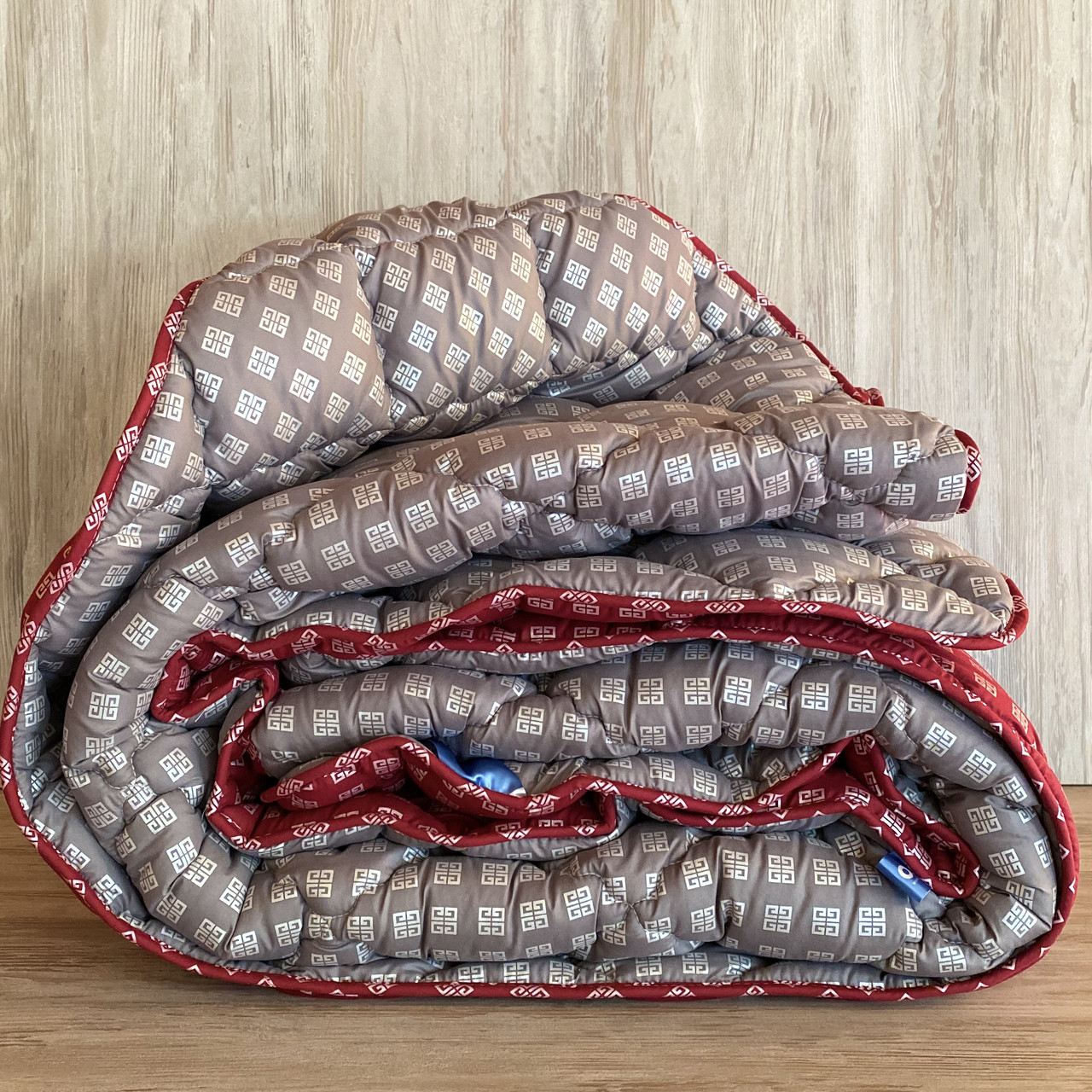 Ковдра Євро розмір 200*220 см тканини холлофайбер "ODA" Стьобана ковдра, фото 1