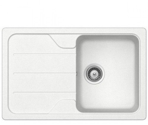 Гранітна мийка Тека SIMPLA 45-S TG біла 8650, фото 1
