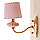 Бра рожевого кольору з абажуром SLAVIA BL002/1pink, фото 4