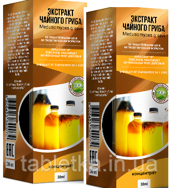 Екстракт чайного гриба від паразитів і гельмінтів (концентрат) Дніпро