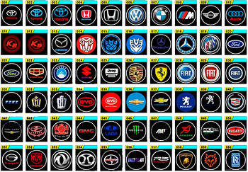 Логотип підсвічування двері Lazer door logo light врізні