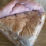 Ковдра двоспальне тканини холлофайбер Арда розмір 175*215 см.  Стьобана ковдру теплоео, фото 4