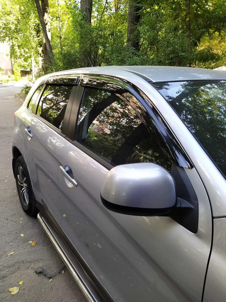 Дефлектори вікон (вітровики) для Peugeot 4008 2012+ /Citroen C4 AirCross 2012+ 4шт (HIC), фото 1