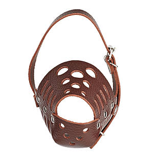 Намордник KARELINE з натуральної шкіри для малих та середніх порід собак розмір XL