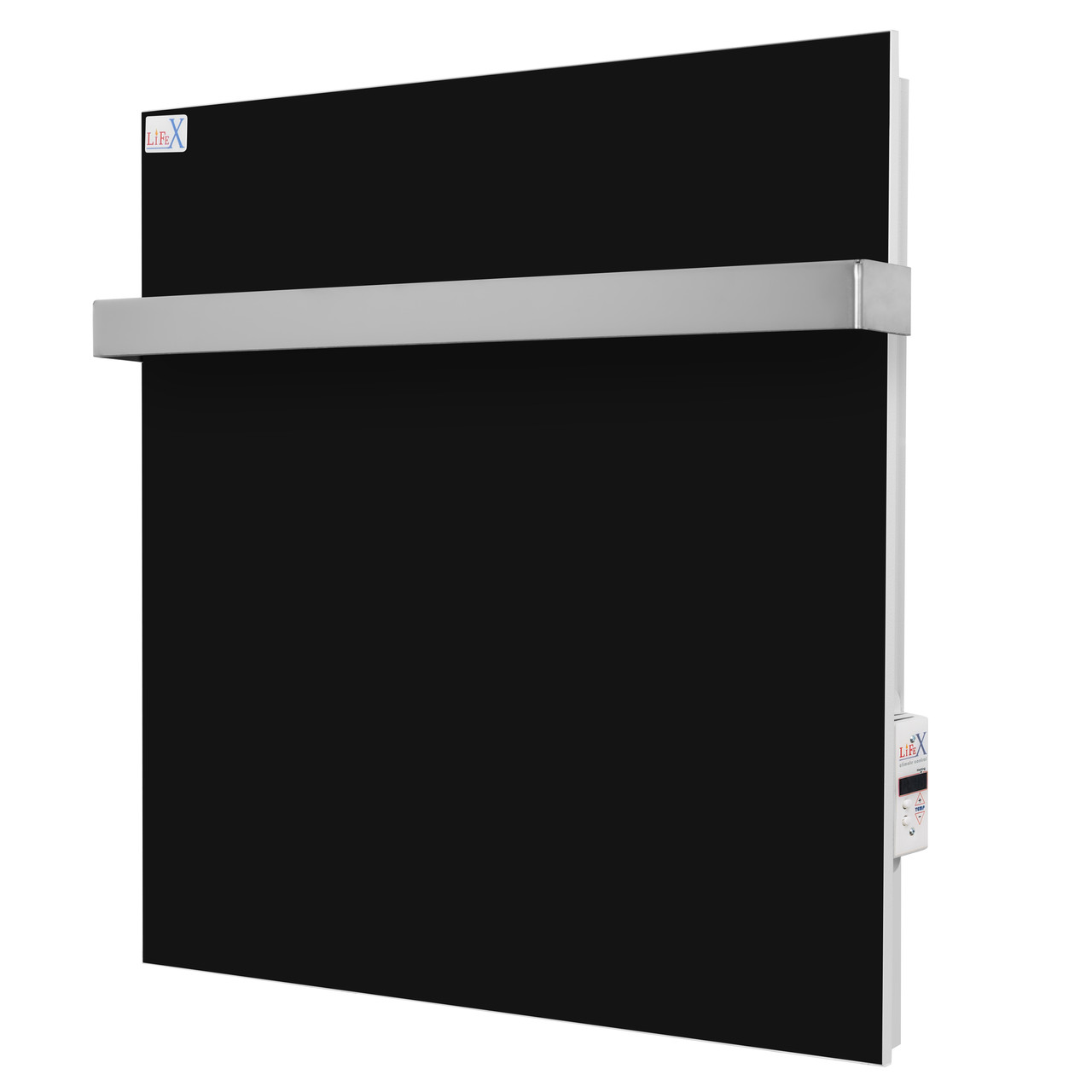 Керамічна рушникосушка Lifex Warm Towel 400 (чорна) з програматором, фото 1