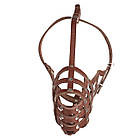 Намордник-сітка KARELINE з натуральної шкіри для вівчарки, фото 2