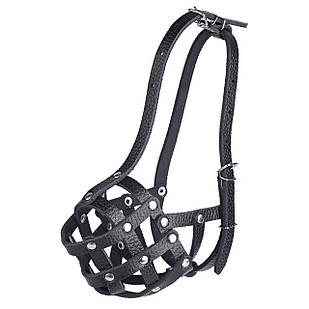 Намордник-сітка KARELINE з натуральної шкіри для собак малих порід