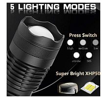 Ліхтар акумуляторний HLV BL-X71-P50 6987 Black N, фото 4