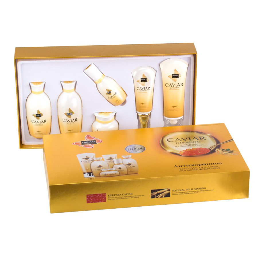 Подарочный набор по уходу за кожей лица с экстрактом красной икры и женьшеня Caviar ANTI AGE CMD-121, фото 1