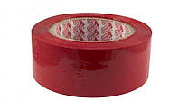 Скотч кольоровий червоний 120 метрів, 45 мм ширина (Червоний) Super Clear для паковання, пакувальний