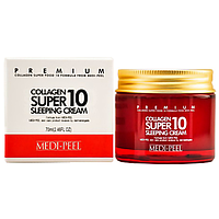 Крем для обличчя нічний з колагеном, керамідами та пептидами Medi Peel Collagen Super 10 Sleeping Cream, 70 мл
