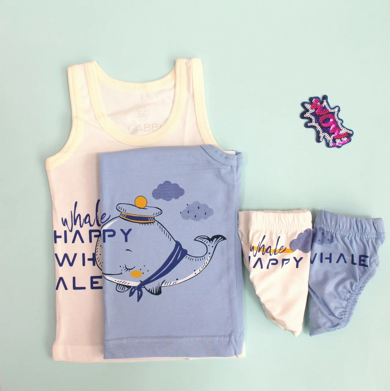 Комплект білизни для хлопчика Кіт тм Gabbi розмір 86 см