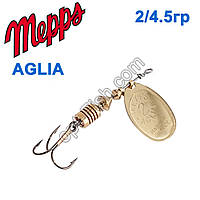 Блешня Mepps Aglia zota-gold 2/4,5g