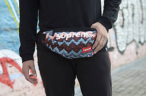 Сумка на пояс Бананка Барыжка Supreme Супрім Гори Рожевий з візерунком, фото 3