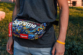 Сумка на пояс Бананка Барыжка Supreme Супрім Комікс Super Різнокольорова, фото 3
