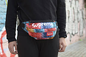 Сумка на пояс Бананка Барыжка Supreme Супрім Фарби Кольорова з візерунком, фото 3