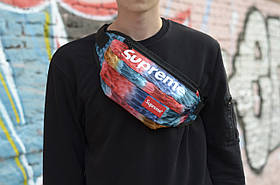 Сумка на пояс Бананка Барыжка Supreme Супрім Фарби Кольорова з візерунком, фото 4