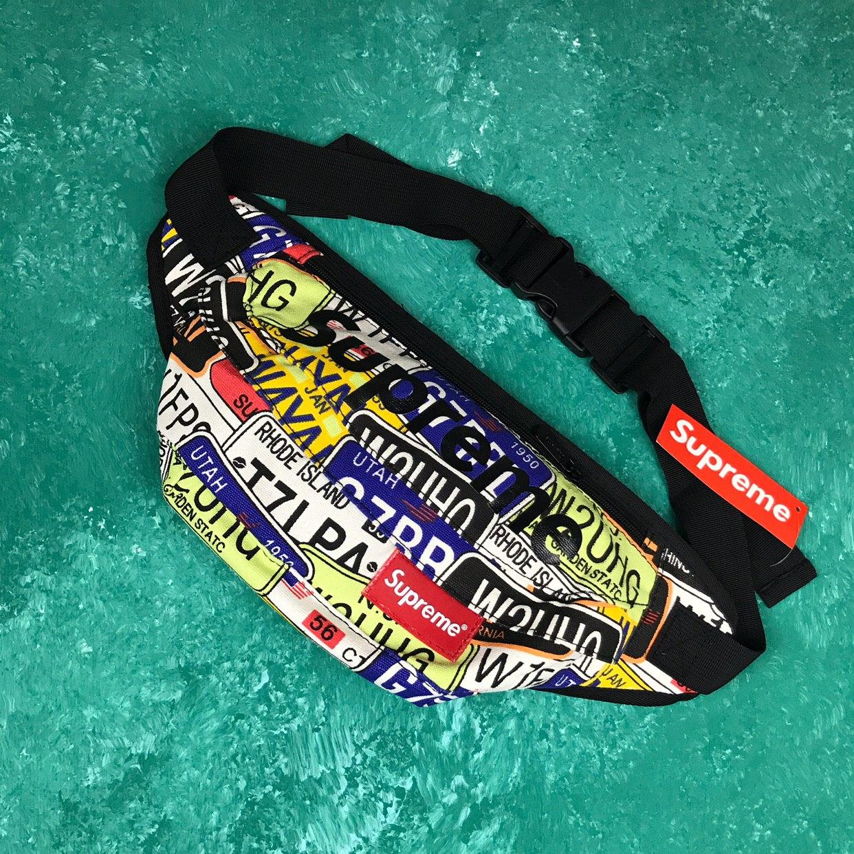 Сумка на пояс Бананка Барыжка Supreme Супрім Номери Різнокольорова